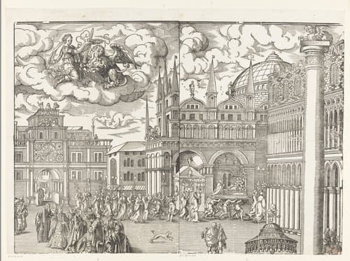 Festa della Sensa (vijfde gedeelte) by Jost Amman