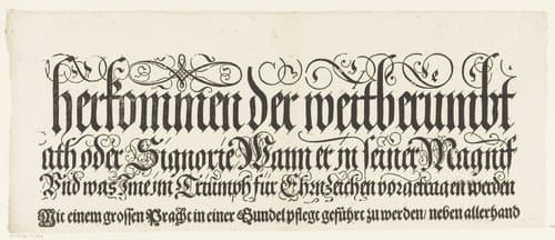 Titel van de Festa della Sensa (tweede gedeelte) by Jost Amman