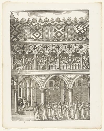 Festa della Sensa (zesde gedeelte) by Jost Amman