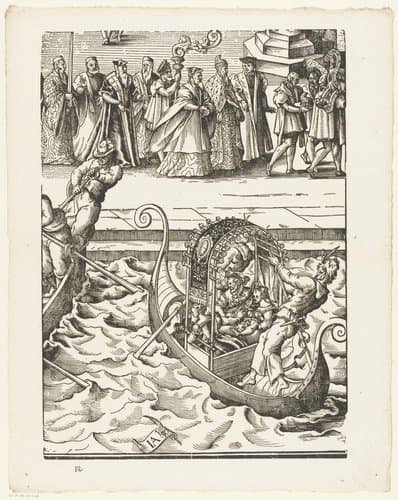 Festa della Sensa (tiende gedeelte) by Jost Amman