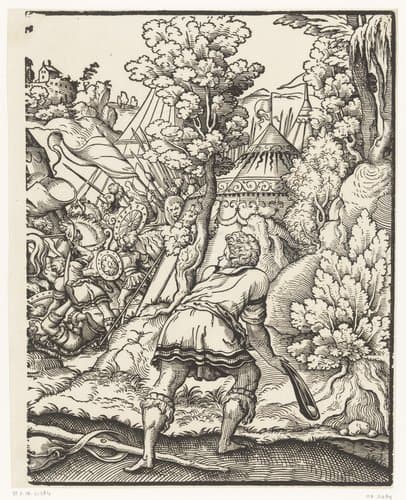 David en Goliath (rechterhelft) by anonymous
