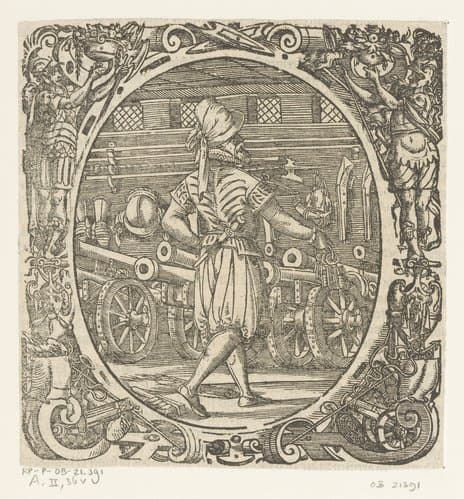 Commandant in het arsenaal by Jost Amman