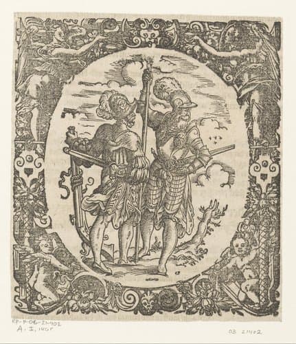 Landsknecht en musketier by Jost Amman