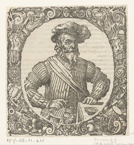 Portret van Leonhardt Fronsperger by Jost Amman