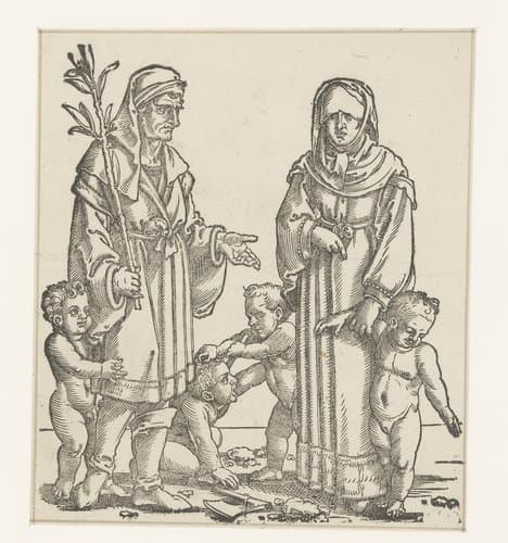 Patriarchen van het Oude Testament met hun vrouwen en kinderen by anonymous