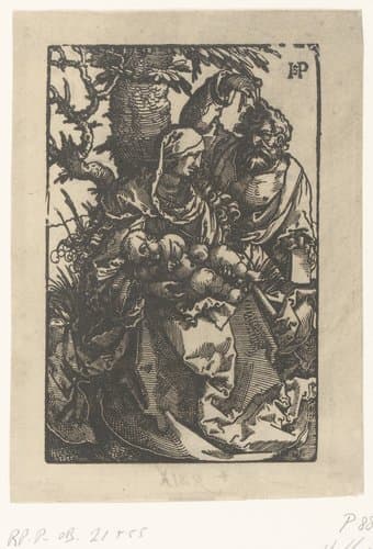 Heilige familie onder een boom