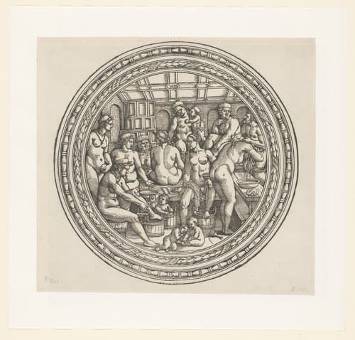 Badende vrouwen by anonymous; Hans Sebald Beham