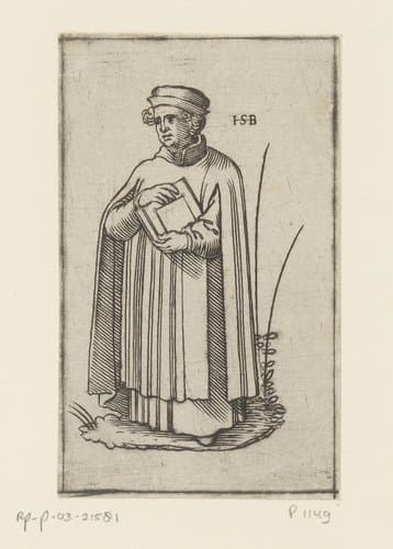 Monnik van de orde der Praemonstratenzers by anonymous