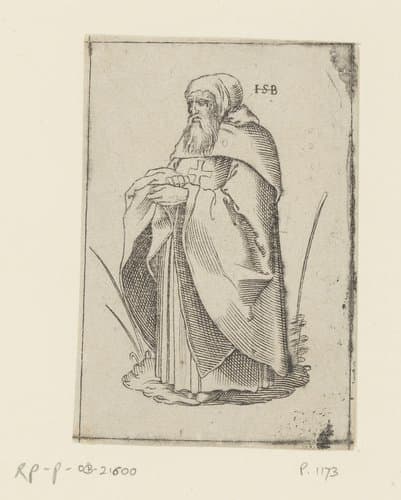 Monnik van de orde der Gregorianen by anonymous
