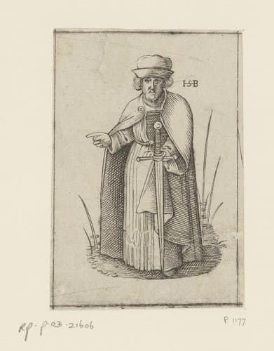 Monnik van de orde van Jakobus met het Zwaard by anonymous