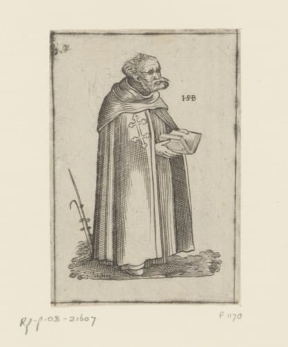 Monnik van de orde der Kruisheren by anonymous
