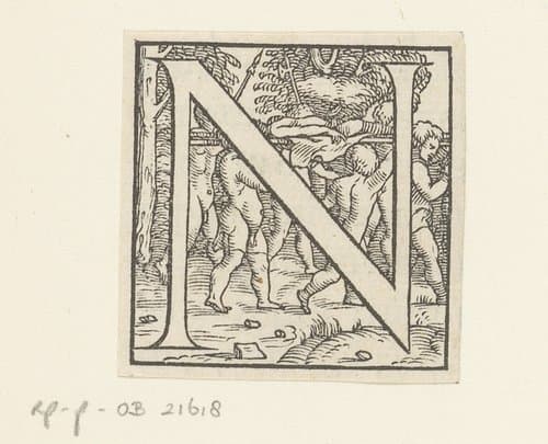 Versierde initialen by anonymous; Jan Stefan van Calcar