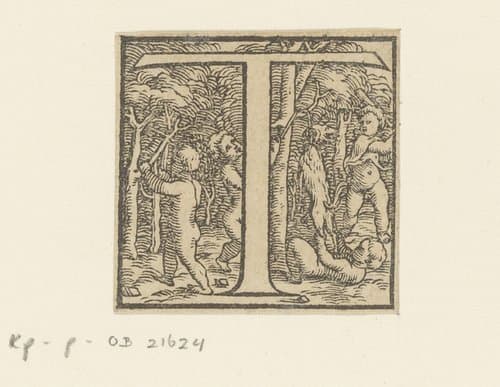 Versierde initialen by anonymous; Jan Stefan van Calcar