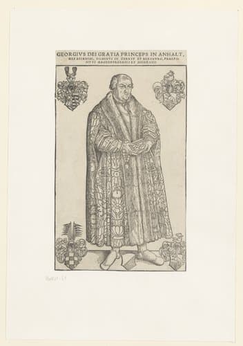 Portret van Georg III prins van Anhalt-Dessau