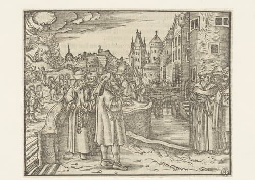 Profeet Sefanja predikend by anonymous; Lucas Cranach (II)