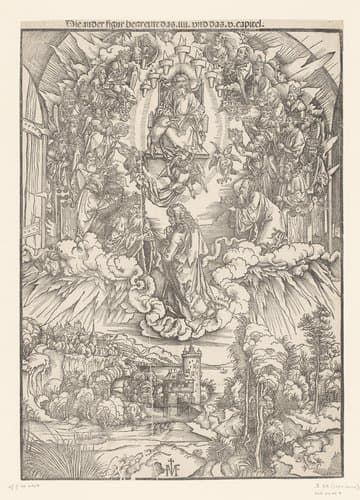 Kopieën naar Dürers Apocalyps by Ieronimus Greff von Frankfurt