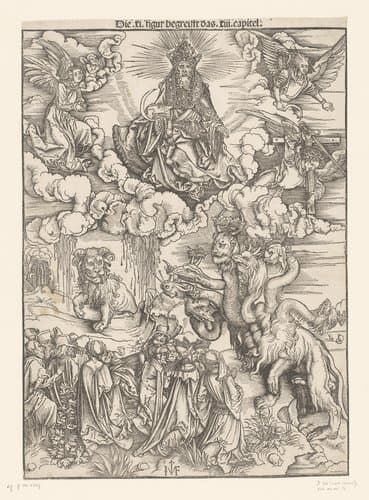 Aanbidding van de beesten en de druiven der gramschap