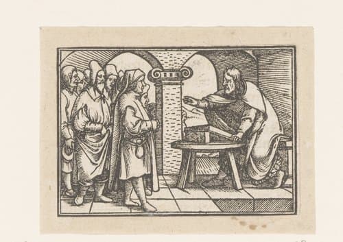 Kopieën naar Holbein's bijbelillustraties voor de Biblia Utriusque Testamenti by anonymous; Hans Holbein (II)