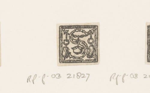 Versierde initialen by anonymous; Hans Holbein (II)