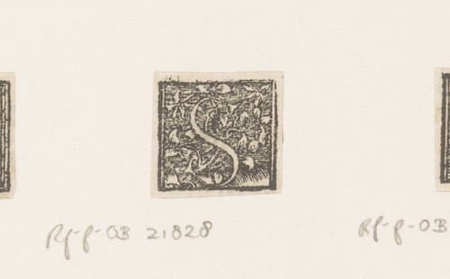 Versierde initialen by anonymous; Hans Holbein (II)