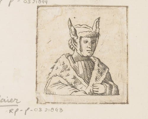 Koning Midas met ezelsoren by Caspar Merian