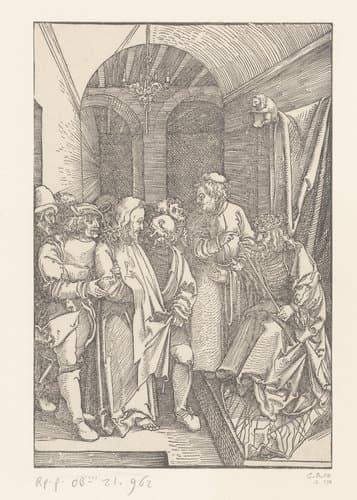 Christus voor Herodes by anonymous; Hans Schäufelein