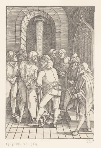 Ontkleding van Christus by anonymous; Hans Schäufelein