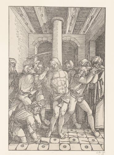 Geseling van Christus by anonymous; Hans Schäufelein