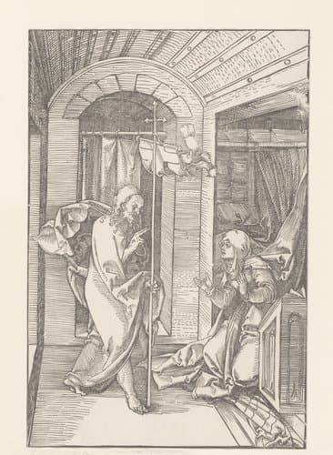 Christus verschijnt aan zijn moeder by anonymous; Hans Schäufelein
