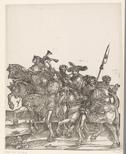 Triomfoptocht van keizer Karel V by anonymous; Hans Schäufelein