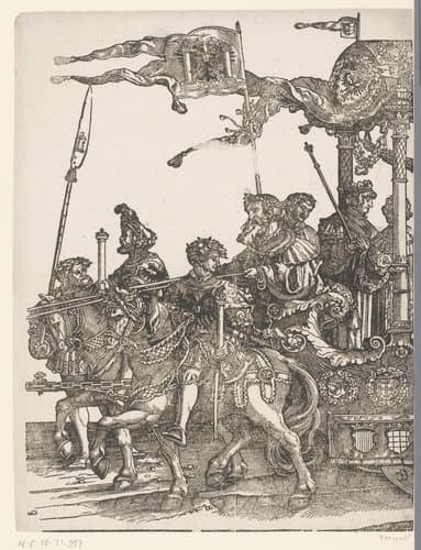 Voorste deel van de triomfkar by anonymous; Hans Schäufelein