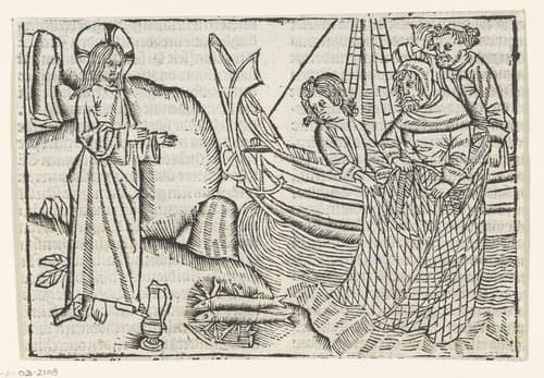 Wonderbare visvangst by Master of Delft