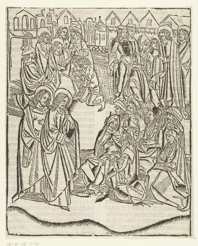 Het evangelie wordt door de discipelen in alle landen verkondigd by Master of Delft