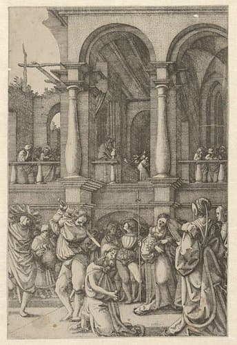 Onthoofding van Johannes de Doper by Frans Crabbe van Espleghem