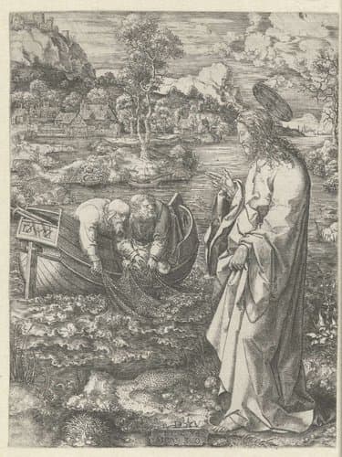 Roeping van Petrus en Andreas by Dirck Vellert