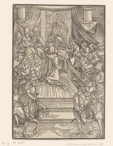 Belening van een vorst by anonymous; Hans Schäufelein