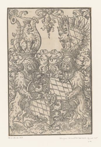 Wapenschild van Albrecht V by Virgilius Solis