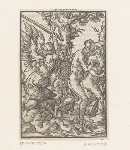 Expulsion from Paradise by Virgilius Solis