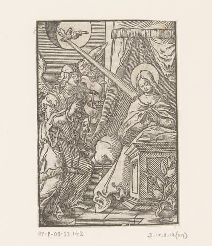 Annunciatie by Virgilius Solis
