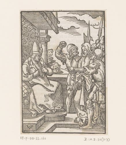 Christus voor Kajafas by Virgilius Solis