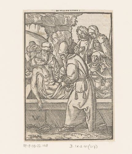 Graflegging van Christus by Virgilius Solis