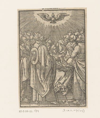 Uitstorting van de Heilige Geest by Virgilius Solis