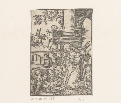 Geboorte van Christus by Virgilius Solis