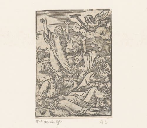 Christus in de hof van Getsemane by Virgilius Solis