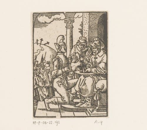 Pilatus wast zijn handen in onschuld by Virgilius Solis