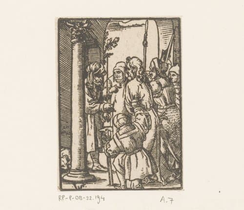 Christus voor Pilatus by Virgilius Solis
