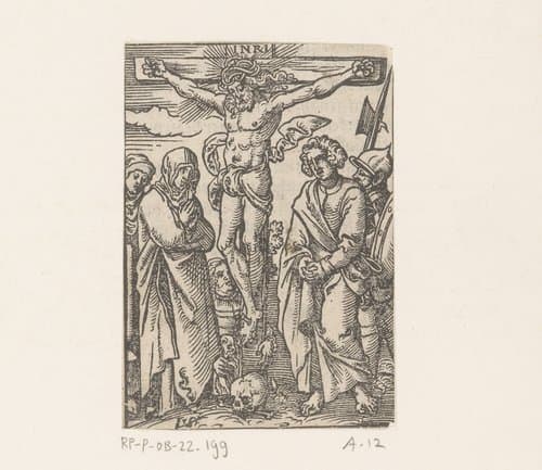 Kruisiging van Christus by Virgilius Solis
