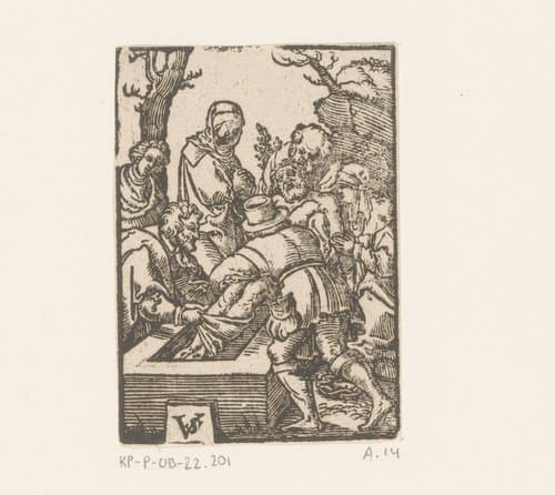 Graflegging van Christus by Virgilius Solis