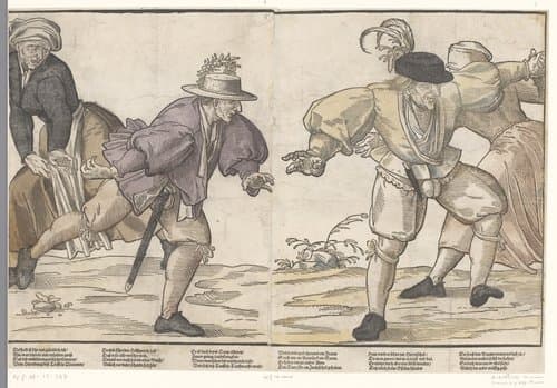 Dorpsbruiloftsfeest (linkerdeel) by anonymous