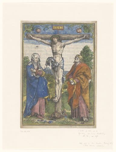 Christus aan het kruis by anonymous; Wolf Traut